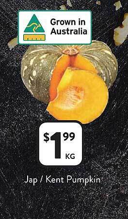 Foodworks Jap kent pumpkin offer