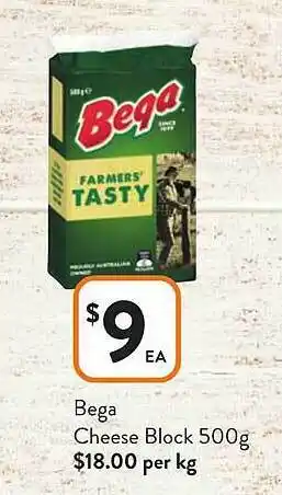 Foodworks Bega cheese block offer