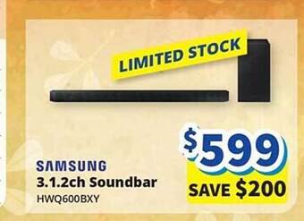 Bi-Rite Samsung 3.1.2ch soundbar offer