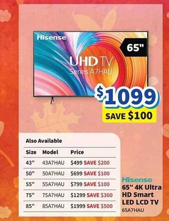 Bi-Rite Hisense 65 offer
