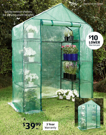 ALDI Walk-In Greenhouse offer