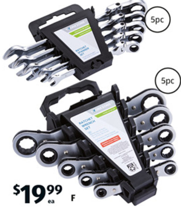 Ratchet Spanner or Wrench offer at ALDI