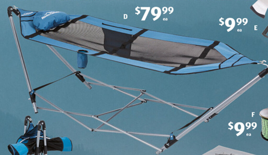 Portable Hammock offer at ALDI