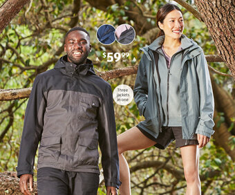 ALDI Adult's 3-in-1 Jacket offer