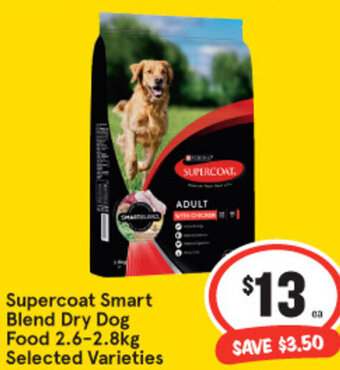 IGA Supercoat Smart Blend Dry Dog Food 2.6-2.8kg offer