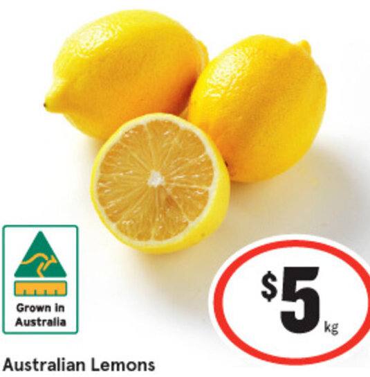Australian Lemons offer at IGA