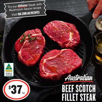 IGA Australian Beef Scotch Fillet Steak offer
