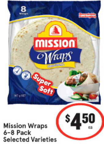IGA Mission Wraps 6-8 Pack offer