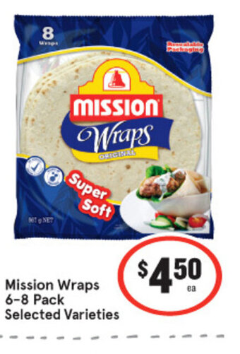 IGA Mission wraps 6-8 pack offer