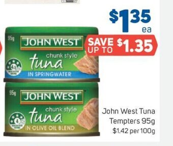 Foodland John west tuna tempters offer