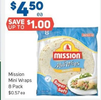 Foodland Mission mini wraps offer