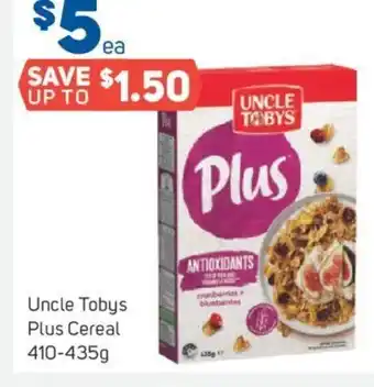 Foodland Ucle tobys plus cereal offer