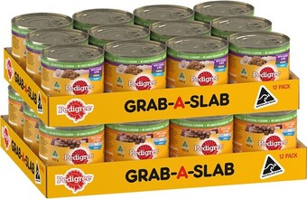 BIG W Pedigree 5 meats wet dog food 12 x 700g offer