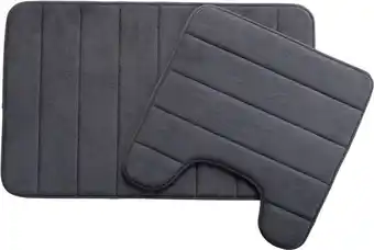 BIG W Brilliant basics memory foam contour mat 50x50cm charcoal offer