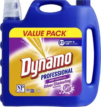 BIG W Dynamo professional liquid laundry detergent 5.4l offer