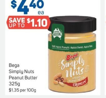 Foodland Bega simply nuts peanut butter offer