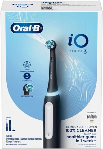 BIG W Oral b iq 3 matte black + 1 ultra clean black refill offer