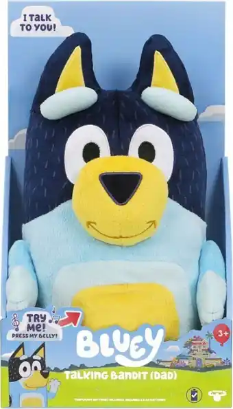 BIG W Bluey bandit talking plush offer