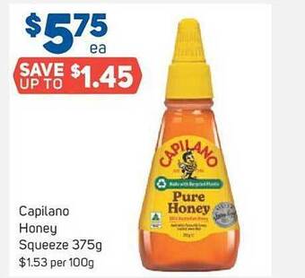 Foodland Capilano honey squeeze offer