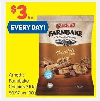 Foodland Arnott's farmbake cookies offer