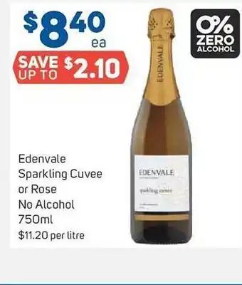 Foodland Edenvale sparkling cuvee or rose no alcohol offer