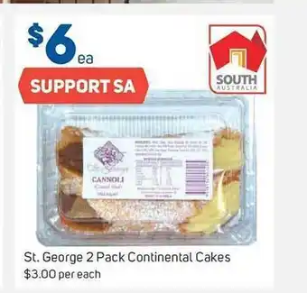 St. george 2 pack continental cakes