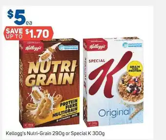 Foodland Kellogg's nutri-grain or special k offer