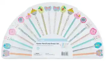 Kmart 40 pack easter pencil and eraser set offer