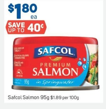 Foodland Safcol Salmon 95g offer