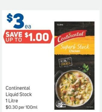 Foodland Continental Liquid Stock 1 Litre offer