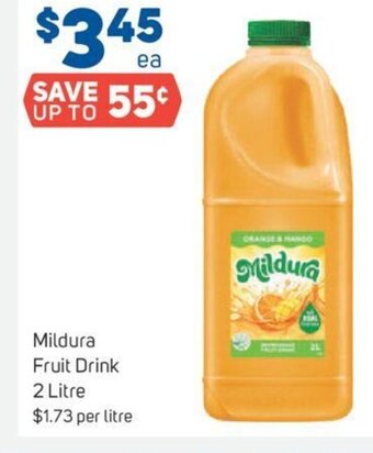 Foodland Mildura Fruit Drink 2 Litre offer