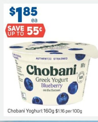 Foodland Chobani Yoghurt 160g offer