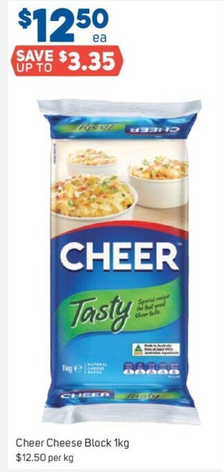 Foodland Cheer Cheese Block 1kg offer