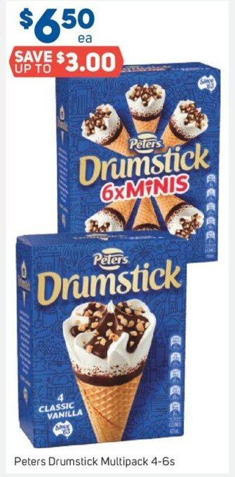 Foodland Peters Drumstick Multipack 4-6s offer