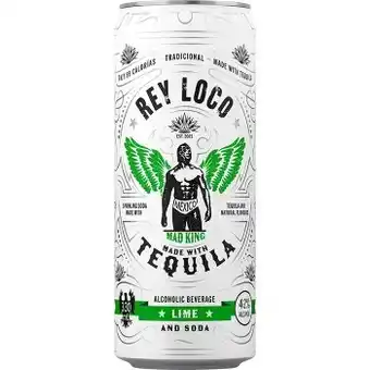 Dan Murphy's Rey loco tequila lime & soda can 330ml offer