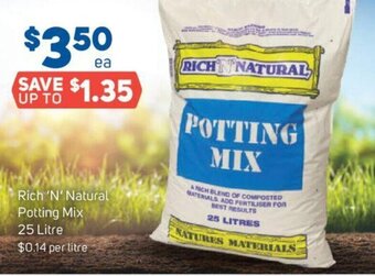 Foodland Rich 'N' Natural Potting Mix 25 Litre offer