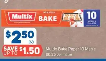 Foodland Multix Bake Paper 10 Metre offer