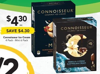 Drakes Connoisseur Ice Cream 4 Pack - Mini 6 pack offer