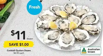 Drakes Cocktail Oysters Dozen offer