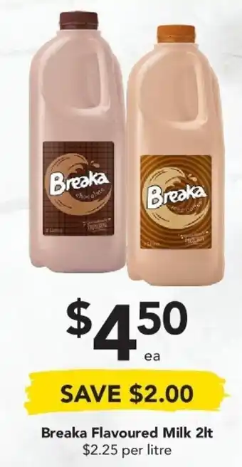 Drakes Breaka Flavoured Milk 2lt offer