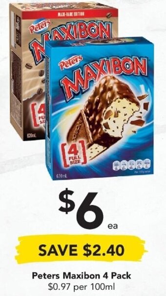 Drakes Peters Maxibon 4 Pack offer