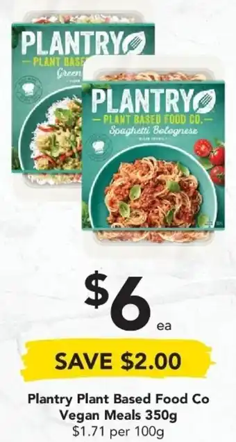 Drakes Plantry Plant Based Food Co Vegan Meals 350g offer