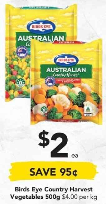 Drakes Birds Eye Country Harvest Vegetables 500g offer