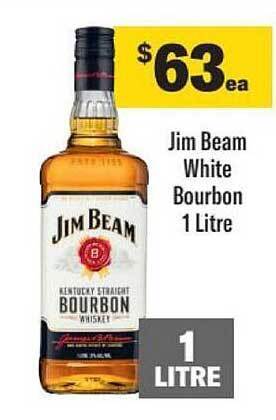 Liquorland Jim beam white bourbon 1 litre offer