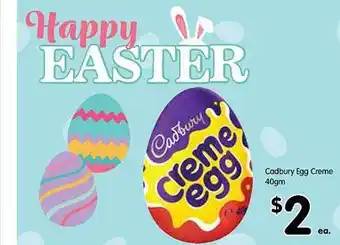 Spar Cadbury egg creme offer