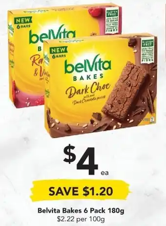 Belvita Bakes 6 Pack 180g