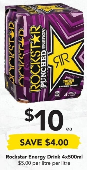 Rockstar Energy Drink 4x500ml