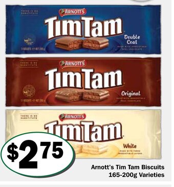 Friendly Grocer Arnott's Tim Tam Biscuits 165-200g offer