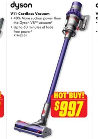 The Good Guys V11 Cordless Vacuum offer