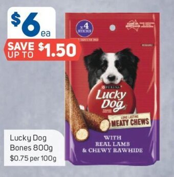 Foodland Lucky dog bones 800g offer